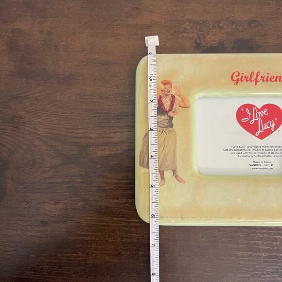 I Love Lucy Girlfriends Decoupage Desk Frame Lucy & Ethel 8.5 x 6.5" - Picture 7 of 7